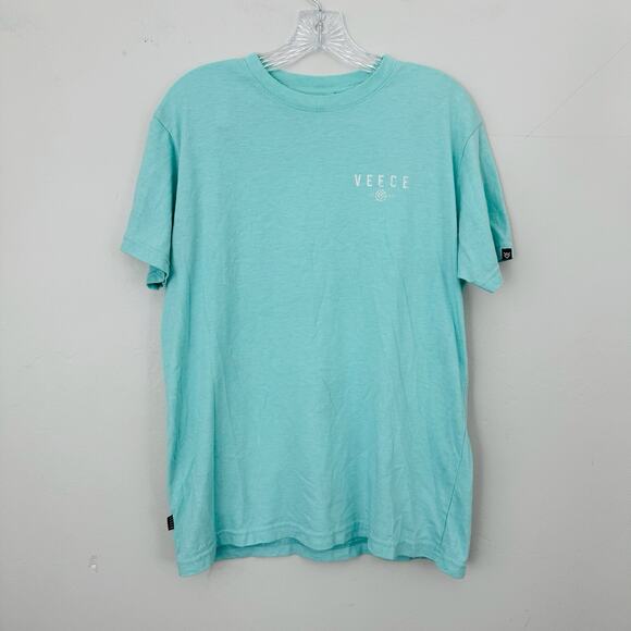 Veece Blue Short Sleeve T Shirt With Logo Men’s Size Large - Picture 1 of 6
